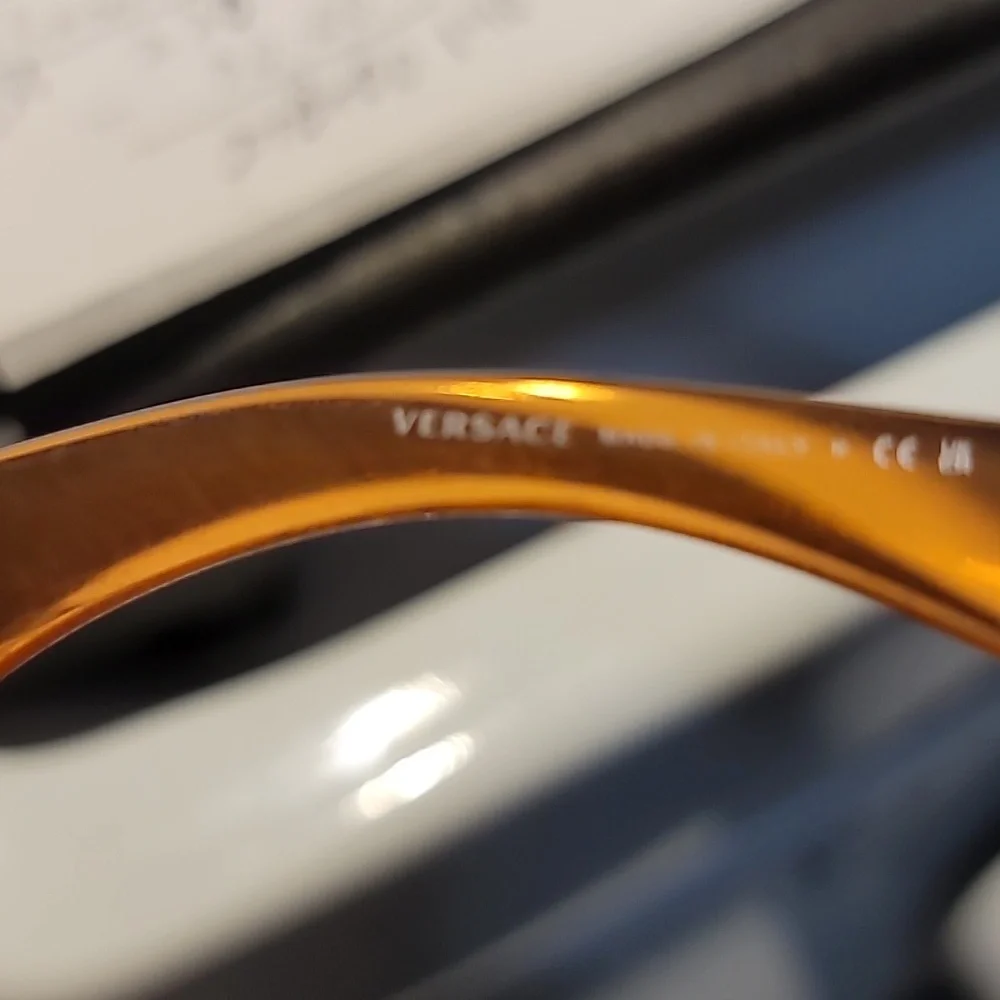 Versace Light Azure Transparent Orange Glasses